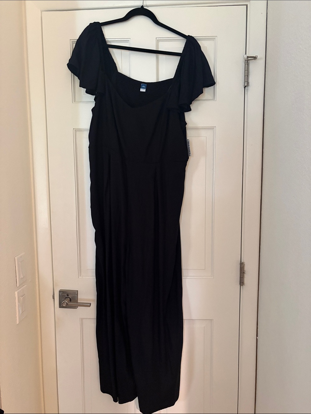 Old Navy Black Flutter-Sleeve Wide Leg Jumpsuit